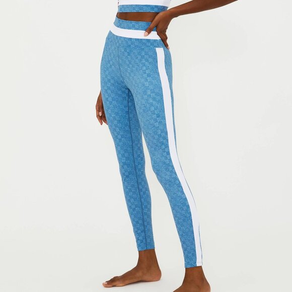 Beach Riot Elena Denim Daze Legging Womens Medium Blue High Rise Stretch Active - Picture 1 of 12